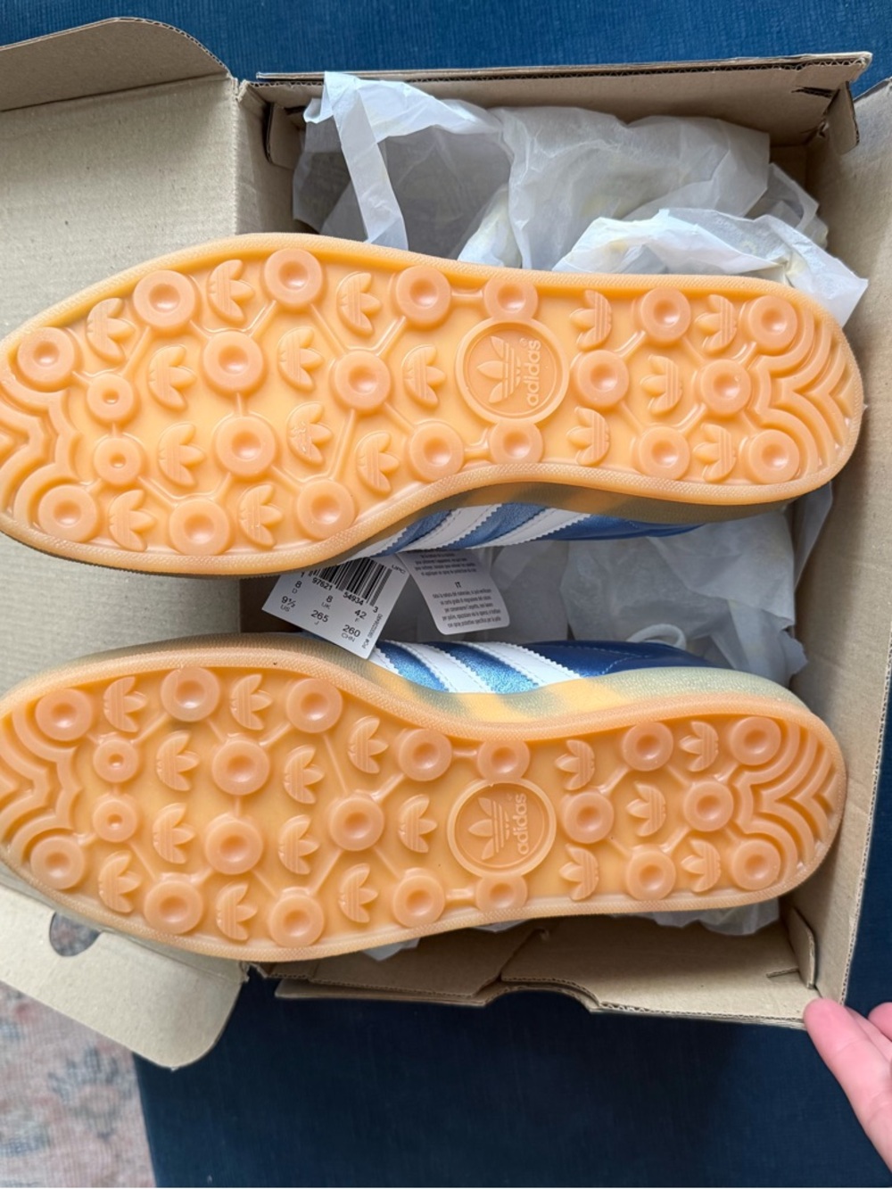 adidas Blue & White Gazelle Indoor Shoe Box - Picture 3 of 4